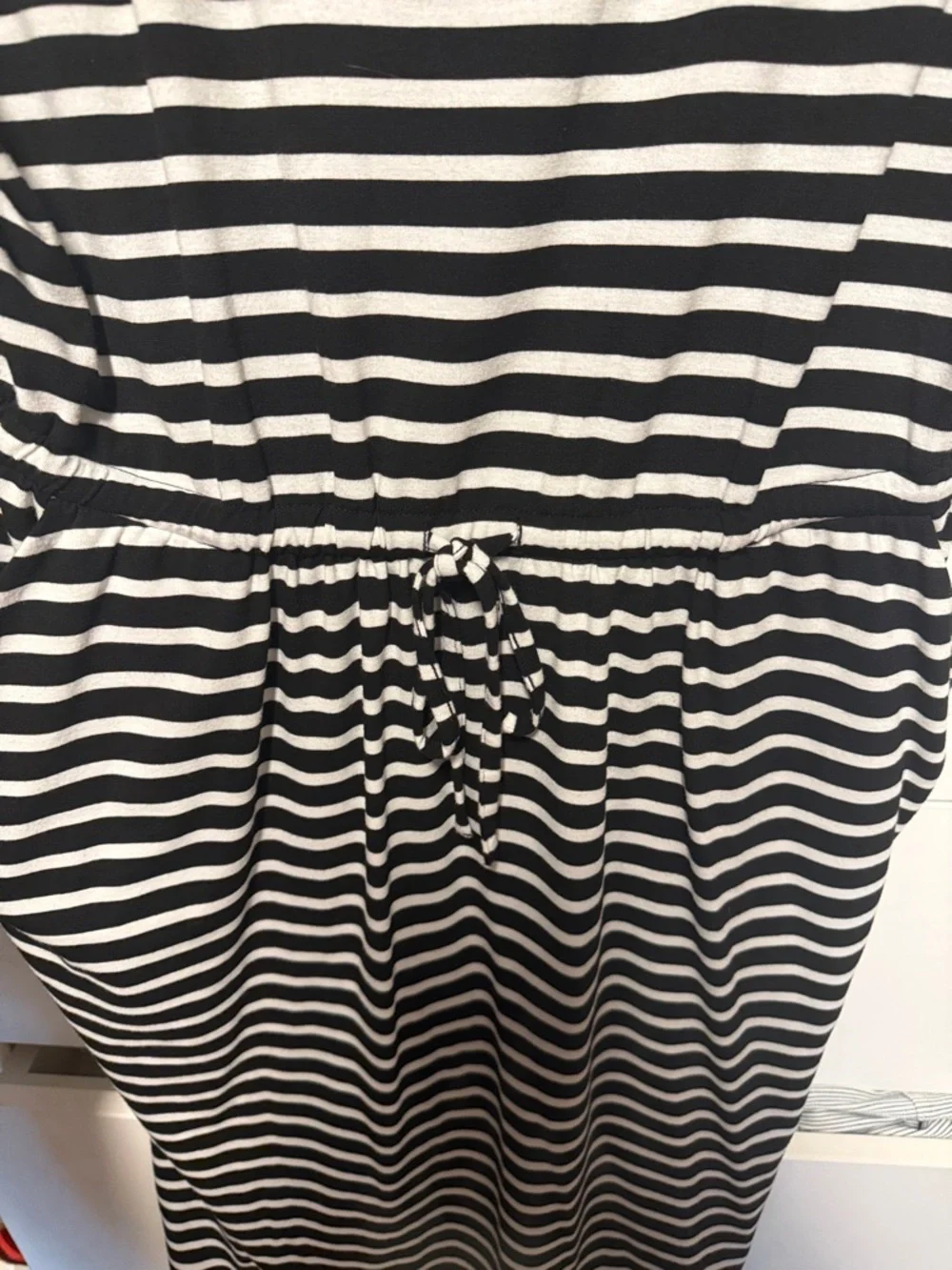 torrid Black and White Striped Midi Dress - Picture 3 of 7